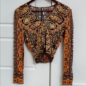 Free people long sleeve crop